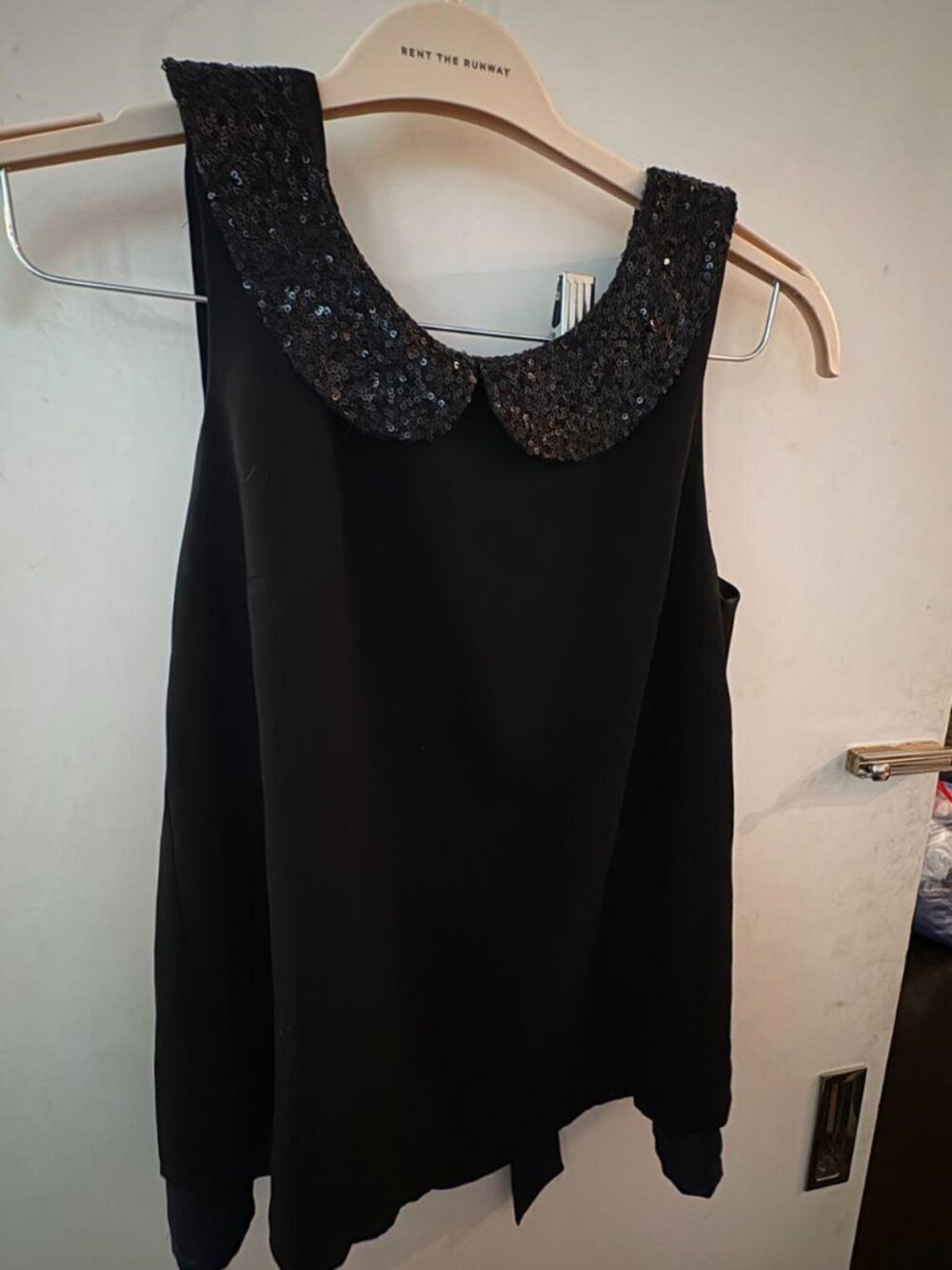 Sequin Peter Pan Collar Blouse from Paris
